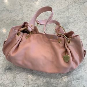 Juicy Couture bubble gum pink purse + duster bag
